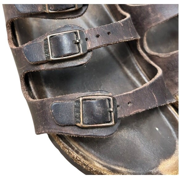 BIRKENSTOCK Florida Brown Habana Leather Size 37 - Picture 10 of 15